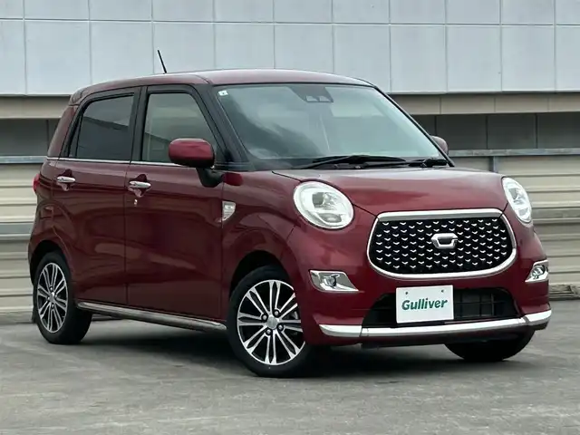 ダイハツ キャスト スタイル GプライムコレSAⅢ 静岡県 2020(令2)年 5.6万km ファイアークォーツレッドM 純正ナビ/・フルセグ/CD/DVD/Bluetooth/SD/USB/バックカメラ/ハーフレザーシート/革巻きステアリング/・ステアリングスイッチ/オートライト/スマートキー/・プッシュスタート/LEDヘッドライト/・フォグランプ/電動格納ミラー/純正アルミホイール/純正フロアマット/シートヒーター