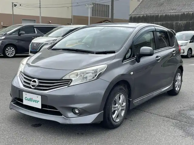 日産 ノート X DIG－S 山形県 2013(平25)年 9.8万km ダークメタルグレー インテリジェントキー/プッシュスタート/メモリナビ/　【CD  DVD SD BT】/フルセグTV/ETC/ECOモード/電動格納ミラー/純正フロアマット/ドアバイザー