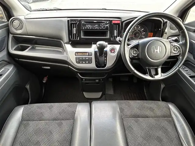 ホンダ Ｎ ＷＧＮ G スタイリッシュパッケージ 鳥取県 2015(平27)年 3.8万km スマートブラック 4WD/純正CDオーディオ/前席シートヒーター/キセノンライト/クルーズコントロール/純正14インチアルミホイール/プッシュエンジンスタート/アイドリングストップ/電動格納ミラー/フロアマット・ドアバイザー/保証書・取扱説明書/スタッドレスアルミセット積込