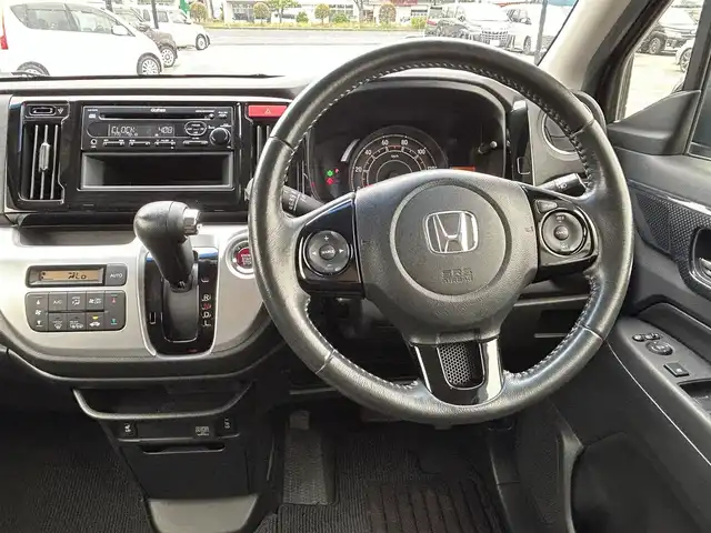 ホンダ Ｎ ＷＧＮ G スタイリッシュパッケージ 鳥取県 2015(平27)年 3.8万km スマートブラック 4WD/純正CDオーディオ/前席シートヒーター/キセノンライト/クルーズコントロール/純正14インチアルミホイール/プッシュエンジンスタート/アイドリングストップ/電動格納ミラー/フロアマット・ドアバイザー/保証書・取扱説明書/スタッドレスアルミセット積込