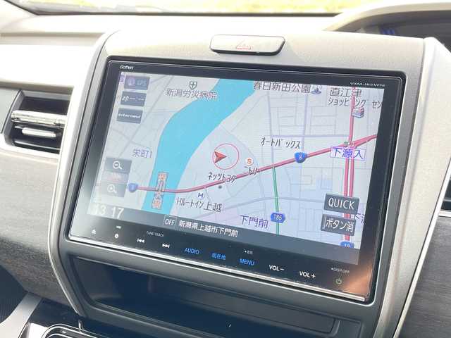 ホンダ フリード ハイブリット G ホンダセンシング 新潟県 2017(平29)年 5.3万km クリスタルブラックパール 4WD/純正9インチSDナビ（VXM-185VFNi）/CD/DVD/BT/フルセグテレビ/SDミュージックサーバー/バックカメラ/ETC/ドライブレコーダー/衝突被害軽減ブレーキ/レーンキープアシスト/レーダークルーズコントロール/両側パワースライドドア/半革シート/シートヒーター/ステアリングスイッチ/スマートキー/プッシュスタート/LEDヘッドライト/オートライト/フォグランプ/純正15インチアルミホイール