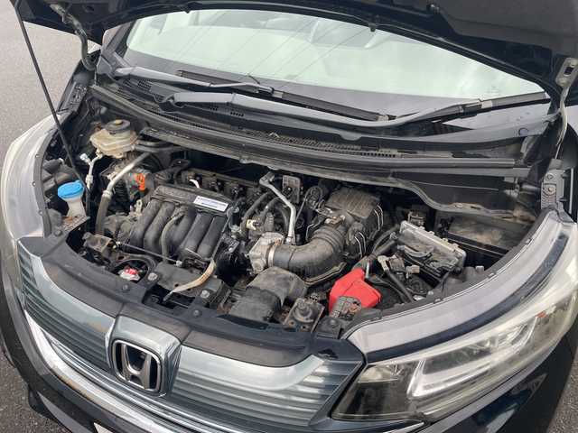 ホンダ フリード ハイブリット G ホンダセンシング 山形県 2017(平29)年 5.3万km クリスタルブラックパール 4WD/純正9インチSDナビ（VXM-185VFNi）/CD/DVD/BT/フルセグテレビ/SDミュージックサーバー/バックカメラ/ETC/ドライブレコーダー/衝突被害軽減ブレーキ/レーンキープアシスト/レーダークルーズコントロール/両側パワースライドドア/半革シート/シートヒーター/ステアリングスイッチ/スマートキー/プッシュスタート/LEDヘッドライト/オートライト/フォグランプ/純正15インチアルミホイール