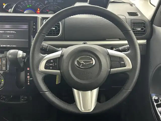 ダイハツ タント カスタム RS トップED SA Ⅲ 熊本県 2018(平30)年 5万km パールホワイトⅢ 禁煙車　/純正ナビ（ＣＤ・ＤＶＤ・ＳＤ・ＵＳＢ・ＨＤＭＩ）/全周囲カメラ　/社外前方ドライブレコーダー　/後ろのみクリアランスソナー　/運転席シートヒーター　/両側パワースライドドア/衝突軽減ブレーキ　/横滑り防止/アイドリングストップ/純正フロアマット/純正１５インチAW/オートライト/オートマチックハイビーム/LEDヘッドライト/スマートキー/プッシュスタート/保証書/取扱説明書