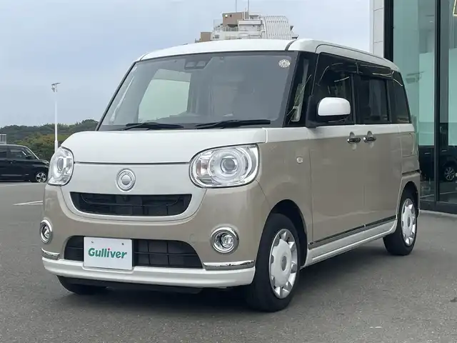 ダイハツ ムーヴ キャンバス G メイクアップ リミテッド　SAⅢ 東京都 2020(令2)年 3万km パールホワイトⅢ/ナチュラルベージュマイカメタリック 2トーン 純正ナビ/フルセグ/全方位モニター/両側パワースライドドア/ETC/ドライブレコーダー/衝突軽減ブレーキ/アイドリングストップ/オートマチックハイビーム/LEDヘッドライト/フォグランプ/スマートキー/プッシュスタート