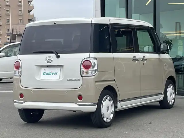 ダイハツ ムーヴ キャンバス G メイクアップ リミテッド　SAⅢ 東京都 2020(令2)年 3万km パールホワイトⅢ/ナチュラルベージュマイカメタリック 2トーン 純正ナビ/フルセグ/全方位モニター/両側パワースライドドア/ETC/ドライブレコーダー/衝突軽減ブレーキ/アイドリングストップ/オートマチックハイビーム/LEDヘッドライト/フォグランプ/スマートキー/プッシュスタート