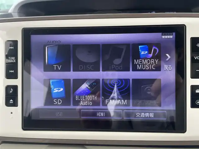ダイハツ ムーヴ キャンバス G メイクアップ リミテッド　SAⅢ 東京都 2020(令2)年 3万km パールホワイトⅢ/ナチュラルベージュマイカメタリック 2トーン 純正ナビ/フルセグ/全方位モニター/両側パワースライドドア/ETC/ドライブレコーダー/衝突軽減ブレーキ/アイドリングストップ/オートマチックハイビーム/LEDヘッドライト/フォグランプ/スマートキー/プッシュスタート