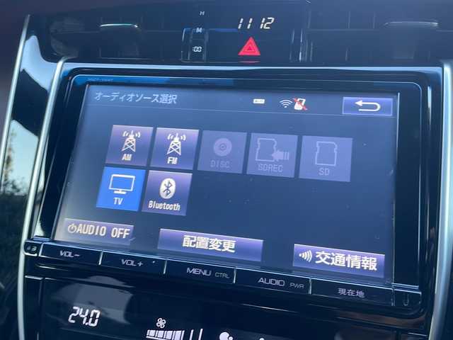 トヨタ ハリアー ハイブリッド プレミアム 福井県 2014(平26)年 11.1万km ブラキッシュレッドマイカ ワンオーナー/取説・保証書/4WD/純正メモリナビ/AM/FM/フルセグTV/BT/CD/バックカメラ/クルーズコントロール/電動リアゲート/コーナーセンサー/ビルトインETC/LEDヘッドライト/純正18インチAW/プリクラッシュセーフティ/D席パワーシート/プッシュスタート/オートライト/オートハイビーム/フォグランプ/ハーフレザーシート/ステアリングリモコン/純正フロアマット/デュアルAAC/スペアキー