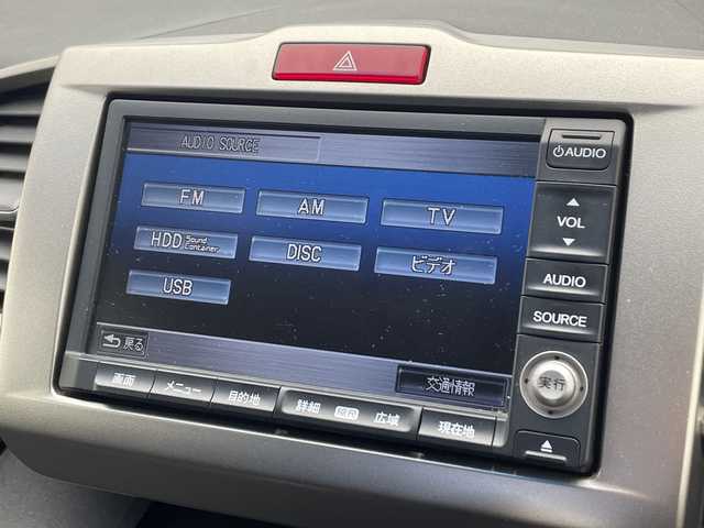 ホンダ フリード スパイク ハイブリット ジャストセレクション 千葉県 2012(平24)年 7.4万km スーパープラチナメタリック クルーズコントロール/純正メモリナビ/（ワンセグ/CD/DVD/FM/AM）/バックカメラ/アイドリングストップ/ETC/スマートキー/ステアリングスイッチ/両側パワースライドドア/純正フロアマット/キセノンヘッドライト