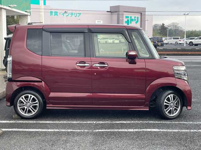 ホンダ Ｎ ＢＯＸ カスタム G Lパッケージ 千葉県 2015(平27)年 7万km プレミアムディープロッソパール ナビＶＸＭ－１５５ＶＦｉ　バックカメラ　電動スライドドア　ＣＴＢＡ　ＥＴＣ　ＢＴ　ワンセグ　ステアスイッチ　スマートキー　プッシュスタート　横滑り防止　リアサンシェード　14インチAW HID