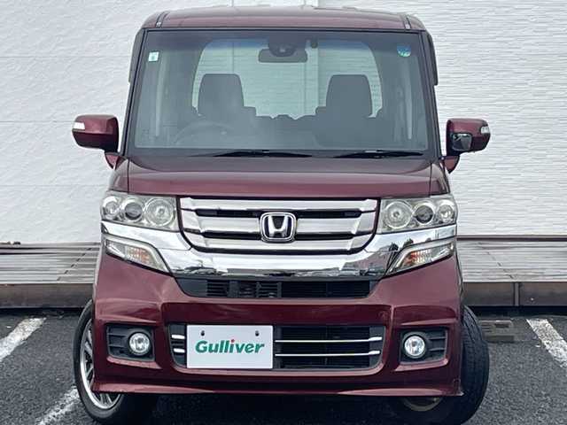ホンダ Ｎ ＢＯＸ カスタム G Lパッケージ 千葉県 2015(平27)年 7万km プレミアムディープロッソパール ナビＶＸＭ－１５５ＶＦｉ　バックカメラ　電動スライドドア　ＣＴＢＡ　ＥＴＣ　ＢＴ　ワンセグ　ステアスイッチ　スマートキー　プッシュスタート　横滑り防止　リアサンシェード　14インチAW HID