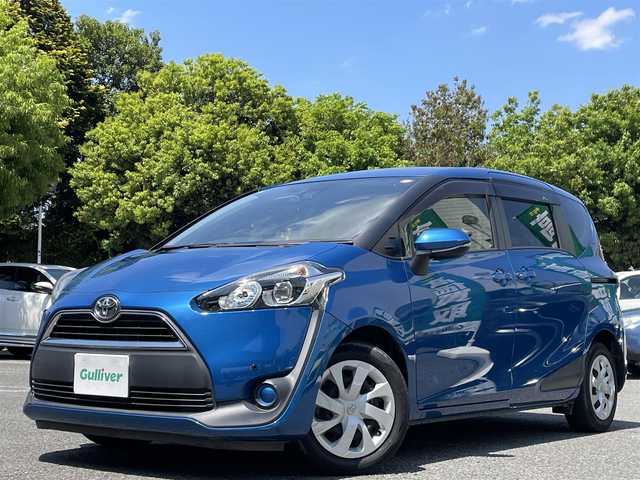 トヨタ シエンタ G 東京都 2017(平29)年 6.3万km コバルトブルーメタリック ワンオーナー/純正SDナビ（NSZT-W66T）//Bluetoothオーディオ/フルセグTV/DVD/バックカメラ/両側電動スライドドア/前席シートヒーター/Toyota Safety Sense/・プリクラッシュセーフティ/・レーンディパーチャーアラート/・オートマチックハイビーム/前後ドライブレコーダー/純正フロアマット/ETC/保証書/取扱説明書/スペアキー