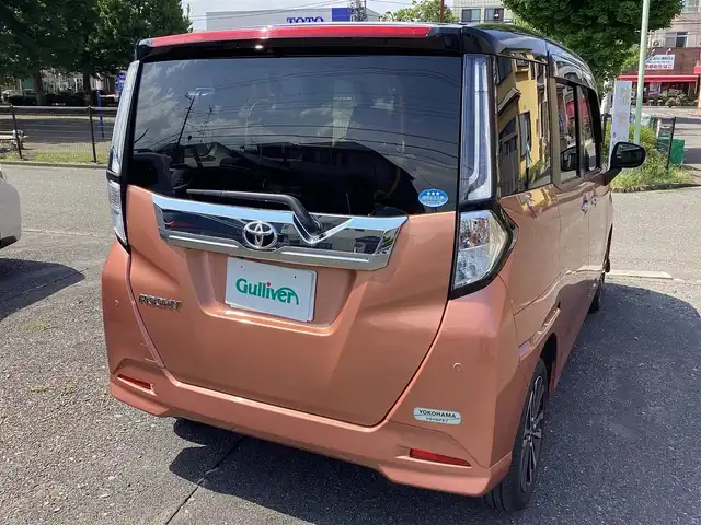 トヨタ ルーミー カスタムG－T 神奈川県 2021(令3)年 0.8万km ブラックマイカメタリック/ブリリアントカッパークリスタルマイカ 2トーン 純正９インチナビ、TV/バックモニタ/ETC/ドライブレコーダー(CS-91FH)/スマートアシスト/LEDヘッドランプ/スマートキー