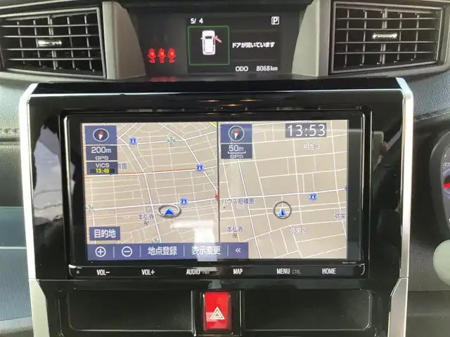 トヨタ ルーミー カスタムG－T 神奈川県 2021(令3)年 0.8万km ブラックマイカメタリック/ブリリアントカッパークリスタルマイカ 2トーン 純正９インチナビ、TV/バックモニタ/ETC/ドライブレコーダー(CS-91FH)/スマートアシスト/LEDヘッドランプ/スマートキー