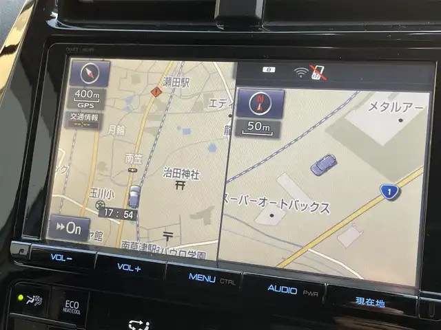 トヨタ プリウス Sセーフティプラス 滋賀県 2017(平29)年 7.4万km ホワイトパールクリスタルシャイン 禁煙車/純正９インチナビ/CD.DVD.Bluetooth.フルセグ/バックカメラ/モデリスタエアロ/プリクラッシュセーフティ/追従クルーズコントロール/レーンキープアシスト/レザー調シートカバー/ETC2.0/オートライト/オートハイビーム/LEDヘッドライト/ステアリングスイッチ/パーキングアシスト