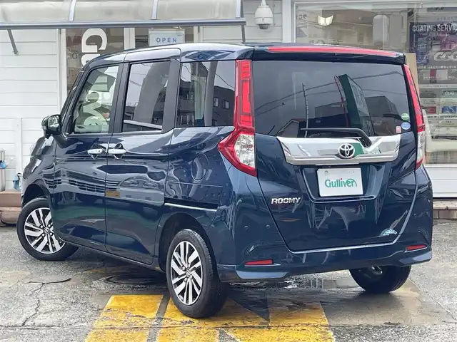 トヨタ ルーミー カスタムG 神奈川県 2019(令1)年 2万km レーザーブルークリスタルシャイン ワンオーナー/純正メモリナビ/　（CD・Bluetooth）/ワンセグTV/バックカメラ/両側パワースライドドア/LEDヘッドライト/LEDフォグライト/スマートアシスト/アイドリングストップ/コーナーセンサー/前方ドライブレコーダー/クルーズコントロール/スマートキー×2/保証書/取扱説明書