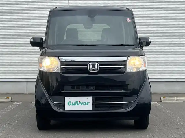 ホンダ Ｎ ＢＯＸ G Lパッケージ 秋田県 2016(平28)年 9.6万km スマートブラック ４WD/衝突軽減システム/片側パワスラ/純正ナビ/フルセグ/バックカメラ/社外アルミ/スマートキー/アイドリングストップ/プッシュスタート/前席シートヒーター/ステアリングスイッチ/ETC/純正エンジンスターター/社外フロアマット/オートライト/オートエアコン/パワーステアリング/パワーウィンドウ/横滑り防止/盗難防止装置/寒冷地仕様/レベライザー/電動格納ウィンカーミラー/保証書/取扱説明書/記録簿