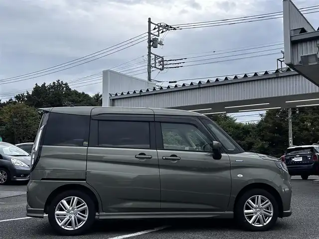 スズキ ソリオ HV MX 静岡県 2024(令6)年 0.7万km タフカーキパールメタリック ユーザー買取車両/ワンオーナー/純正ナビ/　【CD/DVD/BT/地デジフルセグTV】/純正LEDヘッドライト/純正15インチAW/衝突被害軽減システム/車線逸脱警報/レーダークルーズコントロール/全方位カメラ/ビルトインETC/前席シートヒーター/ドライブレコーダー/片側パワースライドドア/USBポート/新車時保証書/取扱説明書/スペアキー×1