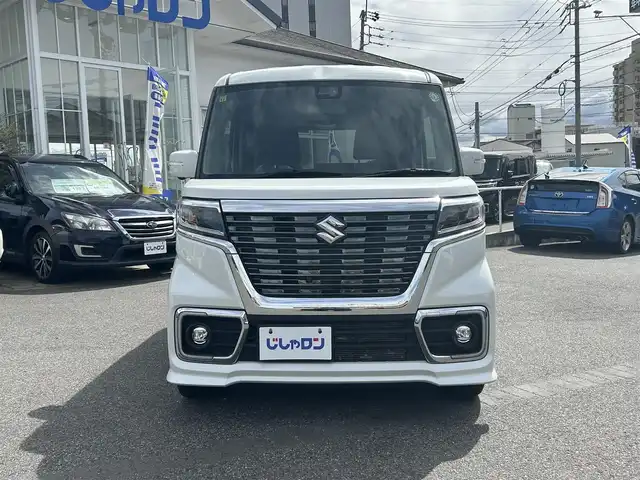 スズキ スペーシア カスタム HYBRID XS ターボ 愛知県 2018(平30)年 11万km ピュアホワイトP (株)IDOMが運営する【じしゃロン名古屋鳴海店】の自社ローン専用車両になりますこちらは現金またはオートローンご利用時の価格です。自社ローンご希望の方は別途その旨お申付け下さい/衝突軽減ブレーキ/レーンキープアシスト /SDナビ/フルセグTV/360°カメラ/両側パワースライドドア/スマートキー/ヘッドアップディスプレイ/ETC/純正15インチAW