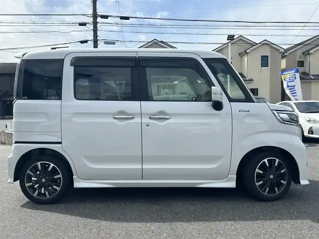 スズキ スペーシア カスタム HYBRID XS ターボ 愛知県 2018(平30)年 11万km ピュアホワイトP (株)IDOMが運営する【じしゃロン名古屋鳴海店】の自社ローン専用車両になりますこちらは現金またはオートローンご利用時の価格です。自社ローンご希望の方は別途その旨お申付け下さい/衝突軽減ブレーキ/レーンキープアシスト /SDナビ/フルセグTV/360°カメラ/両側パワースライドドア/スマートキー/ヘッドアップディスプレイ/ETC/純正15インチAW