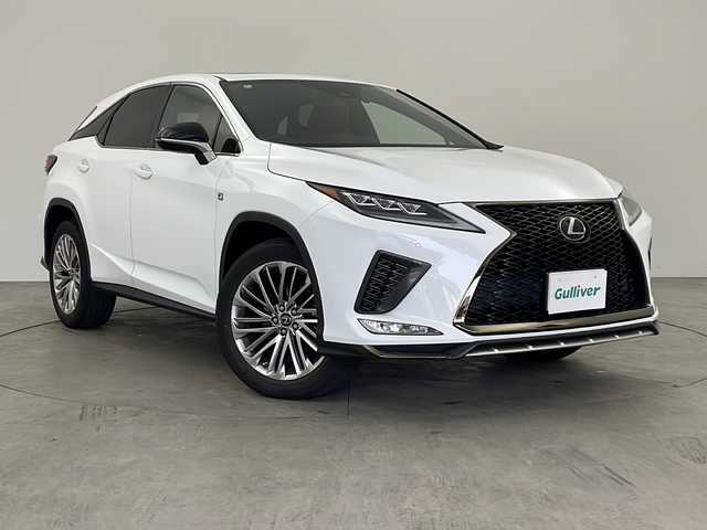 レクサス ＲＸ 300 Fスポーツ 大阪府 2020(令2)年 3.8万km ホワイトノーヴァガラスフレーク ワンオーナー/サンルーフ/革シート/前席シートヒーター/前席エアシート/前席パワーシート/純正SDナビ・フルセグTV/パノラミックビューモニター/パワーバックドア/セーフティシステムプラス/・プリクラッシュセーフティ/・レーントレーシングアシスト/・レーダークルーズコントロール/・ロードサインアシスト/・先行車発進告知機能/純正２０インチアルミホイール/LEDヘッドライト/パドルシフト/プッシュスタート/スマートキー×３/ビルトインETC/新車時保証書/取扱説明書