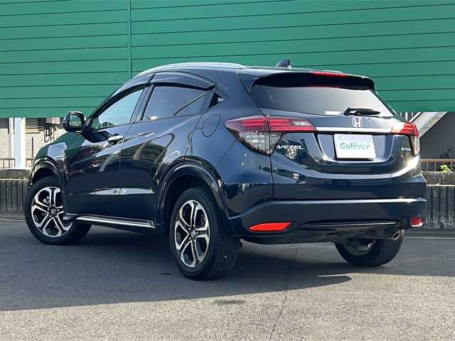 ホンダ ヴェゼル ハイブリッド Z ホンダセンシング 茨城県 2019(平31)年 6.5万km ミッドナイトブルービームM 純正SDナビ/Bluetooth/CD/DVD/フルセグテレビ/バックカメラ/クルーズコントロール/追従機能/LEDオートライト/シートヒーター/ハーフレザー/フロントワイパーデアイサー/ルーフレール/USBポート/プッシュスタート/スマートキー/ビルドインETC