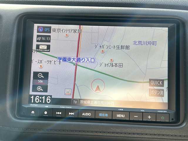 ホンダ ヴェゼル ハイブリッド Z ホンダセンシング 茨城県 2019(平31)年 6.5万km ミッドナイトブルービームM 純正SDナビ/Bluetooth/CD/DVD/フルセグテレビ/バックカメラ/クルーズコントロール/追従機能/LEDオートライト/シートヒーター/ハーフレザー/フロントワイパーデアイサー/ルーフレール/USBポート/プッシュスタート/スマートキー/ビルドインETC
