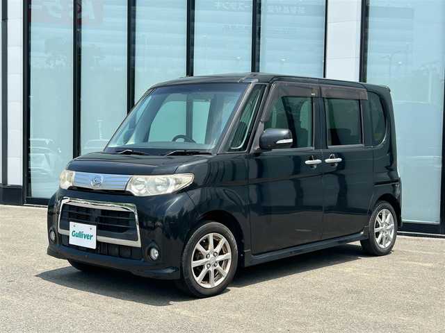 ダイハツ タント カスタム X 大阪府 2011(平23)年 18.1万km ブラックマイカメタリック 社外9インチナビ /ワンセグTV/ETC/CD/DVD/片側電動スライドドア /純正14インチアルミホイール /キセノンライト/スマートキー /ベンチシート/横滑り防止装置