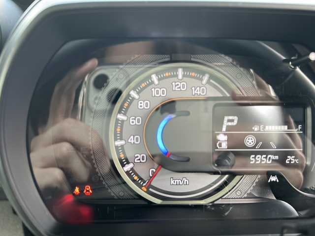 マツダ フレアワゴンタフスタイル ハイブリッドXT 埼玉県 2023(令5)年 0.6万km Ｄグリーン 登録時5950km/ワンオーナー/横滑り防止機能/衝突軽減システム/レーンキープアシスト/純正ナビTV (CN-FZ886)/フルセグ.Bluetooth/ビルトインETC/全方位カメラ/バックカメラ/両側パワースライドドア/クルーズコントロール/シートヒーター(D.N席）/ヘッドアップディスプレイ/純正ドアバイザー/純正14インチAW/純正ルーフレール/社外ルーフキャリア/LEDヘッドライト/パドルシフト/オートマチックハイビーム/ドライブレコーダー/ステアリングスイッチ/スマートキー/プッシュスタート/スマートキー×2/取説＆保証書