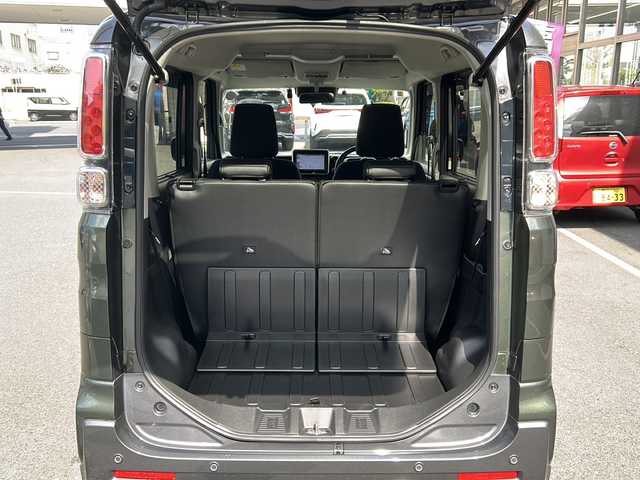マツダ フレアワゴンタフスタイル ハイブリッドXT 埼玉県 2023(令5)年 0.6万km Ｄグリーン 登録時5950km/ワンオーナー/横滑り防止機能/衝突軽減システム/レーンキープアシスト/純正ナビTV (CN-FZ886)/フルセグ.Bluetooth/ビルトインETC/全方位カメラ/バックカメラ/両側パワースライドドア/クルーズコントロール/シートヒーター(D.N席）/ヘッドアップディスプレイ/純正ドアバイザー/純正14インチAW/純正ルーフレール/社外ルーフキャリア/LEDヘッドライト/パドルシフト/オートマチックハイビーム/ドライブレコーダー/ステアリングスイッチ/スマートキー/プッシュスタート/スマートキー×2/取説＆保証書