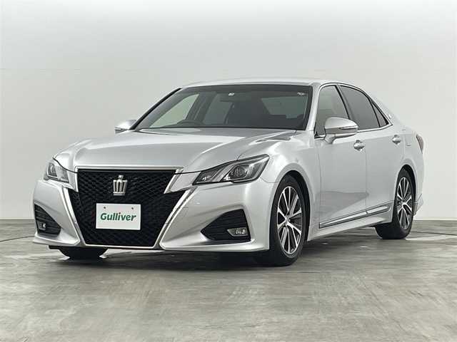 トヨタ クラウン アスリート S-T 埼玉県 2015(平27)年 4.7万km シルバーM 純正SDナビゲーション/　(TV/BT/CD/DVD/AM・FM/AUX/)/トヨタセーフティセンス/プリクラッシュセーフティシステム/レーンディパーチャーアラート /レーダークルーズコントロール/オートマチックハイビーム/バックカメラ/ETC/コーナーセンサー前後/レザーシート/パワーシート（D席・N席）/シートヒーター/エアシート/プッシュスタート/スマートキー/スペアキー/オートLEDライト/革巻きステアリング/パドルシフト/純正フロアマット/電動格納ウィンカーミラー