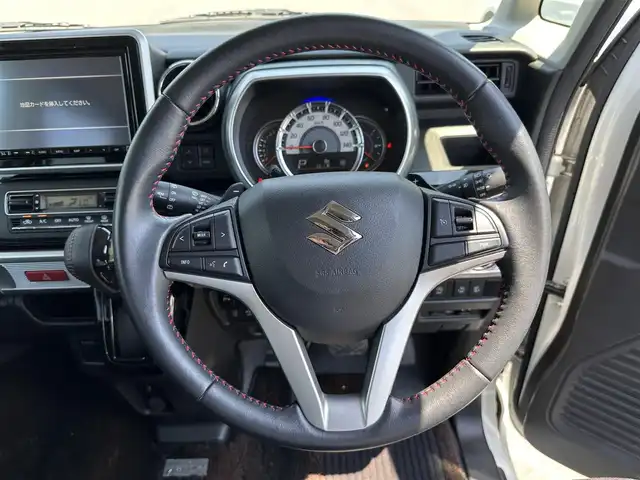 スズキ スペーシア カスタム HYBRID XS ターボ 滋賀県 2018(平30)年 7万km ピュアホワイトパール/ブラック2トーン 純正8型ナビ【CD/DVD/SD/Bluetooth/フルセグ】/全方位カメラ/両側パワースライドドア/衝突軽減ブレーキ/D席シートヒーター/LEDヘッドライト/オートライト/オートマチックハイビーム/コーナーセンサー/ビルトインETC/アイドリングストップ/プッシュスタート/スマートキー/ステアリングスイッチ/オートエアコン