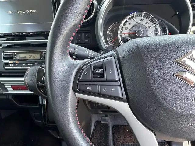 スズキ スペーシア カスタム HYBRID XS ターボ 滋賀県 2018(平30)年 7万km ピュアホワイトパール/ブラック2トーン 純正8型ナビ【CD/DVD/SD/Bluetooth/フルセグ】/全方位カメラ/両側パワースライドドア/衝突軽減ブレーキ/D席シートヒーター/LEDヘッドライト/オートライト/オートマチックハイビーム/コーナーセンサー/ビルトインETC/アイドリングストップ/プッシュスタート/スマートキー/ステアリングスイッチ/オートエアコン