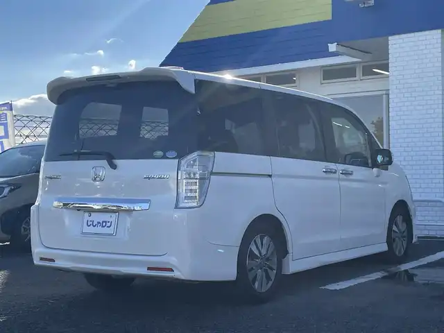 ホンダ ステップワゴン スパーダ Z 徳島県 2014(平26)年 9.7万km ホワイトオーキッドパール (株)IDOMが運営する【じしゃロン徳島店】の自社ローン専用車両になりますこちらは現金またはオートローンご利用時の価格です。/自社ローンご希望の方は別途その旨お申付け下さい”										/										/純正９型ナビゲーション　/バックカメラ　/ＨＩＤオートヘッドライト　/フォグランプ/フリップダウンモニター/純正１６インチアルミホイール/両側パワースライドドア　/パドルシフト/アイドリングストップ/ビルトインＥＴＣ　/クルーズコントロール/ウィンカーミラー/メッキドアハンドル/革巻きステアリング/ステアリングリモコン/ｗエアバック/純正フロアマット/取扱説明書