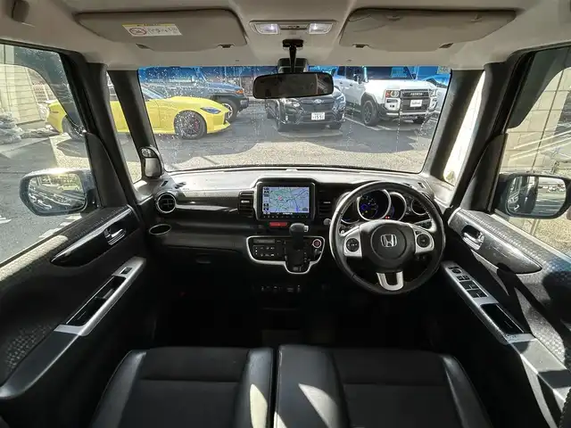 ホンダ Ｎ ＢＯＸ カスタム G ターボ Lパッケージ 岩手県 2016(平28)年 6.4万km スマートブラック ４WD/純正ナビ/FM/AM/フルセグ/Bluetooth/シティブレーキアクティブシステム/両側パワースライドア/クルーズコントロール/横滑り防止装置/シートヒーター/プッシュスタート/LEDライト/フォグランプ/スマートキー/スペアキー/純正バイザー/純正マット/ETC/夏タイヤ積載/保証書　取説