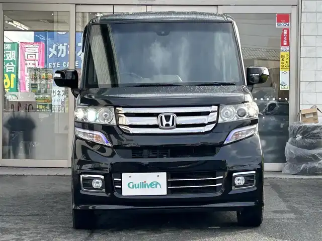 ホンダ Ｎ ＢＯＸ カスタム G ターボ Lパッケージ 岩手県 2016(平28)年 6.4万km スマートブラック ４WD/純正ナビ/FM/AM/フルセグ/Bluetooth/シティブレーキアクティブシステム/両側パワースライドア/クルーズコントロール/横滑り防止装置/シートヒーター/プッシュスタート/LEDライト/フォグランプ/スマートキー/スペアキー/純正バイザー/純正マット/ETC/夏タイヤ積載/保証書　取説