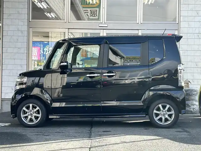 ホンダ Ｎ ＢＯＸ カスタム G ターボ Lパッケージ 岩手県 2016(平28)年 6.4万km スマートブラック ４WD/純正ナビ/FM/AM/フルセグ/Bluetooth/シティブレーキアクティブシステム/両側パワースライドア/クルーズコントロール/横滑り防止装置/シートヒーター/プッシュスタート/LEDライト/フォグランプ/スマートキー/スペアキー/純正バイザー/純正マット/ETC/夏タイヤ積載/保証書　取説