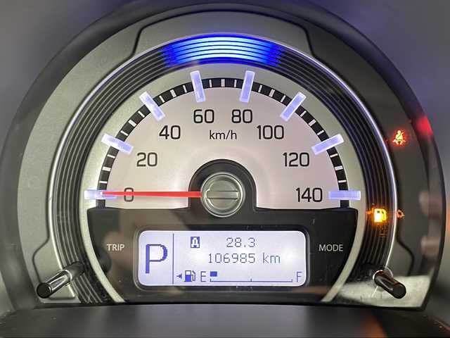 スズキ ハスラー Jスタイル 道央・札幌 2015(平27)年 10.7万km ブルーイッシュブラックパール ・４WD/・スズキ セーフティ サポート/・デュアルカメラブレーキサポート/・誤発進抑制機能/車線逸脱警報機能/・ふらつき警報機能/先行車発進/・ケンウッド　8インチメモリナビ　/・SD.CD・DVD・Bluetooth）/・フルセグTV/・ロッソモデロマフラー/・前席左右シートヒーター/・社外ツイーター/・キセノンライト/オートライト/・ミラーヒーター/・ビルトインETC/・社外14インチAW/・スマートキー×2/・保証書/取扱説明書