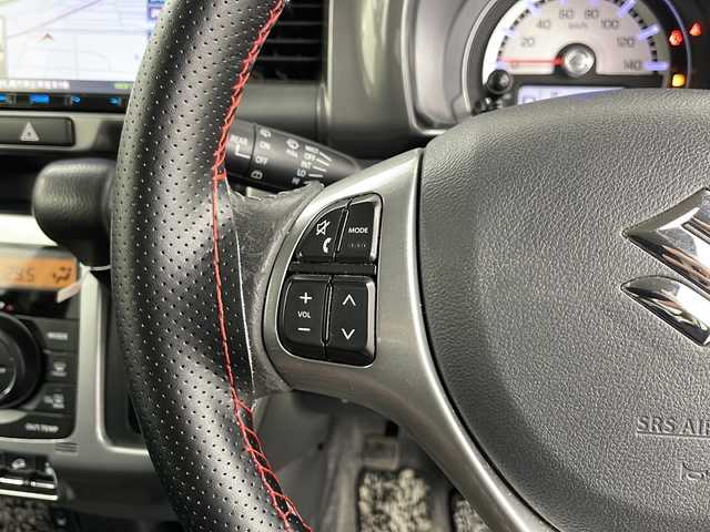 スズキ ハスラー Jスタイル 道央・札幌 2015(平27)年 10.7万km ブルーイッシュブラックパール ・４WD/・スズキ セーフティ サポート/・デュアルカメラブレーキサポート/・誤発進抑制機能/車線逸脱警報機能/・ふらつき警報機能/先行車発進/・ケンウッド　8インチメモリナビ　/・SD.CD・DVD・Bluetooth）/・フルセグTV/・ロッソモデロマフラー/・前席左右シートヒーター/・社外ツイーター/・キセノンライト/オートライト/・ミラーヒーター/・ビルトインETC/・社外14インチAW/・スマートキー×2/・保証書/取扱説明書