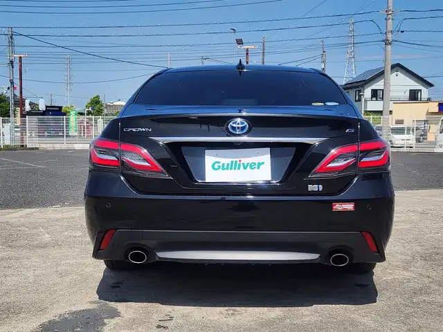 トヨタ クラウン ハイブリッド G 栃木県 2018(平30)年 3.5万km プレシャスブラックパール 〇純正ナビ/〇フルセグTV/〇バックカメラ/〇ムーンルーフ/〇ビルトインETC2.0/〇ドライブレコーダー/〇セーフティーセンス/〇ブラインドスポットモニター/〇パワーバッグドア/〇オートライト/〇LEDヘッドランプ/〇フォグランプ/〇純正18インチアルミ/〇革巻きステアリング/〇ステアリングヒーター/〇パドルシフト/〇左右独立オートエアコン/〇パワーシート/〇シートヒーター/〇スマートエントリー/〇禁煙車