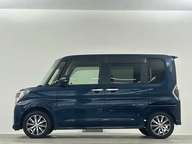 ダイハツ タント カスタムX トップED VS SAⅢ 埼玉県 2019(令1)年 5.2万km レーザーブルークリスタルシャイン 純正ナビ　フルセグ　CD DVD BT　全方位カメラ　ETC　ドラレコ　スマートアシスト　ハーフレザーシート　純正AW14インチ　両側電動　コーナーセンサー　LEDオートライト　