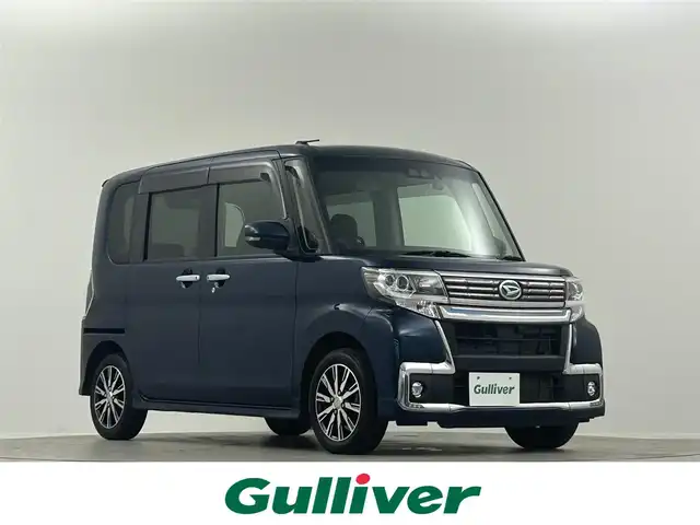 ダイハツ タント カスタムX トップED VS SAⅢ 埼玉県 2019(令1)年 5.2万km レーザーブルークリスタルシャイン 純正ナビ　フルセグ　CD DVD BT　全方位カメラ　ETC　ドラレコ　スマートアシスト　ハーフレザーシート　純正AW14インチ　両側電動　コーナーセンサー　LEDオートライト　