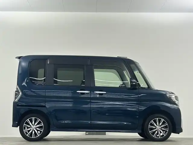 ダイハツ タント カスタムX トップED VS SAⅢ 埼玉県 2019(令1)年 5.2万km レーザーブルークリスタルシャイン 純正ナビ　フルセグ　CD DVD BT　全方位カメラ　ETC　ドラレコ　スマートアシスト　ハーフレザーシート　純正AW14インチ　両側電動　コーナーセンサー　LEDオートライト　