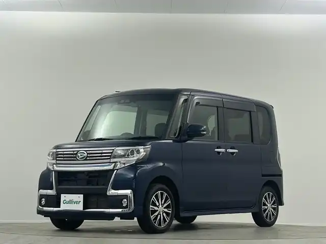 ダイハツ タント カスタムX トップED VS SAⅢ 埼玉県 2019(令1)年 5.2万km レーザーブルークリスタルシャイン 純正ナビ　フルセグ　CD DVD BT　全方位カメラ　ETC　ドラレコ　スマートアシスト　ハーフレザーシート　純正AW14インチ　両側電動　コーナーセンサー　LEDオートライト　