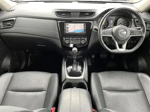 日産 エクストレイル 20X 鳥取県 2018(平30)年 3.3万km ダイヤモンドブラック ４・W・D/ワンオーナー/純正ナビ/TV/CD/BT/バックカメラ/エマージェンシーブレーキ/LEDヘットライト/純正18インチアルミホイール/プッシュエンジンスタート/４WD切替スイッチ/パワーバックドア/合皮レザーシート/アイドリングストップ/スペアキーｘ１/社外アルミスタットレスセット積込/（タイヤ溝　6-7分山）/フロアマット・バイザー