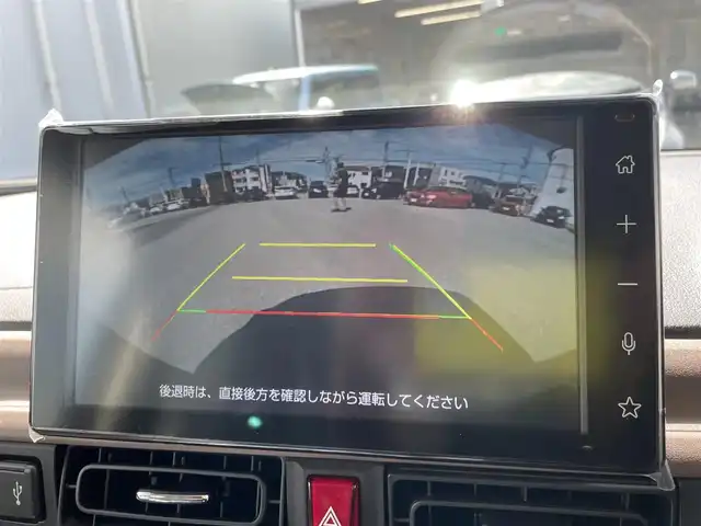 ダイハツ ムーヴ キャンバス セオリー G 石川県 2024(令6)年 0.3万km ファイアークォーツレッドM 純正ディスプレイオーディオ/フルセグTV/バックカメラ/LEDヘッドライト/レーダーブレーキ/スマートキー/プッシュスタート/電動ミラー/両側パワースライドドア/シートヒーター/HDMI端子/保証書