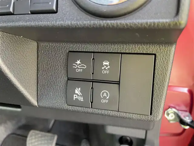 ダイハツ ムーヴ キャンバス セオリー G 石川県 2024(令6)年 0.3万km ファイアークォーツレッドM 純正ディスプレイオーディオ/フルセグTV/バックカメラ/LEDヘッドライト/レーダーブレーキ/スマートキー/プッシュスタート/電動ミラー/両側パワースライドドア/シートヒーター/HDMI端子/保証書