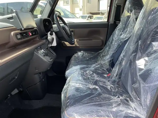 ダイハツ ムーヴ キャンバス セオリー G 石川県 2024(令6)年 0.3万km ファイアークォーツレッドM 純正ディスプレイオーディオ/フルセグTV/バックカメラ/LEDヘッドライト/レーダーブレーキ/スマートキー/プッシュスタート/電動ミラー/両側パワースライドドア/シートヒーター/HDMI端子/保証書