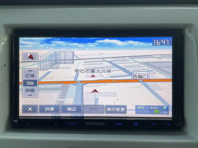 スズキ ハスラー X ターボ 兵庫県 2015(平27)年 10.5万km クールカーキPM ターボ/衝突軽減システム/社外SDナビ(MDV-D402BT）/・ワンセグ/・AM/FM/純正アルミホイール/スマートキー/アイドリングストップ/プッシュスタート/運転席シートヒーター/ETC/純正フロアマット/オートライト/オートエアコン/パワーステアリング/パワーウィンドウ/横滑り防止/盗難防止装置/電動格納ウィンカーミラー