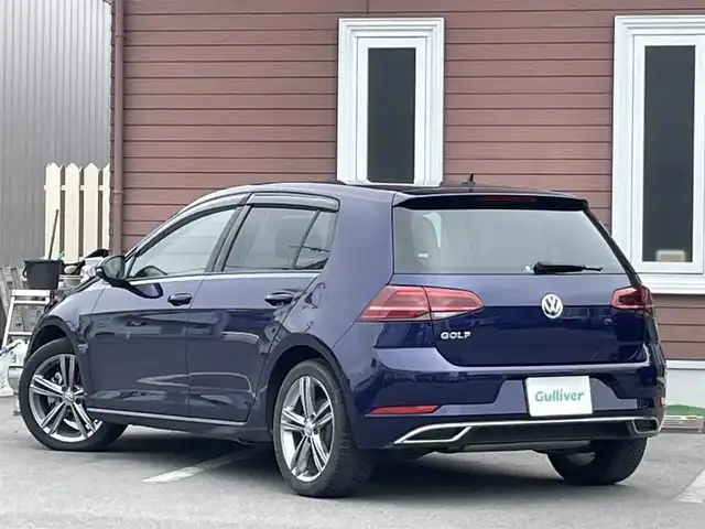 フォルクスワーゲン ゴルフ TSI ハイライン マイスター 栃木県 2020(令2)年 4.6万km 紺 黒革シート　/純正ナビ　/CD/DVD/Blutooth　/バックカメラ　/エマージェンシーブレーキ　/レーンキープアシスト　/アダクティブクルーズコントロール　/ブラインドスポットディテクション　/エレクトロニックパーキングブレーキ　/パーキングアシスト　/前後コーナーセンサー　/ETC2.0　/前席シートヒーター　/スペアキー1本