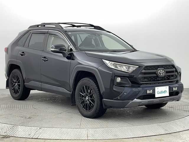 トヨタ ＲＡＶ４ アドベンチャー オフロードPKG 新潟県 2021(令3)年 4.1万km アティチュードブラックマイカ ４WD/トヨタセーフティセンス/TRDフロントスポイラー/TRDマッドガード/純正SDナビ/　　CD/DVD/ワンセグ/BT/SD/AM/FM/AUX/バックモニター/レーダークルーズコントロール/LEDオートライト/運転席パワーシート/純正18インチアルミホイール付サマータイヤ車載(4ミリ)/ルーフレール/電動パーキングブレーキ/オートブレーキホールド/ダウンヒルアシストコントロール/ドライブレコーダー/ステアリングスイッチ/スペアキー/スマートキー/ETC